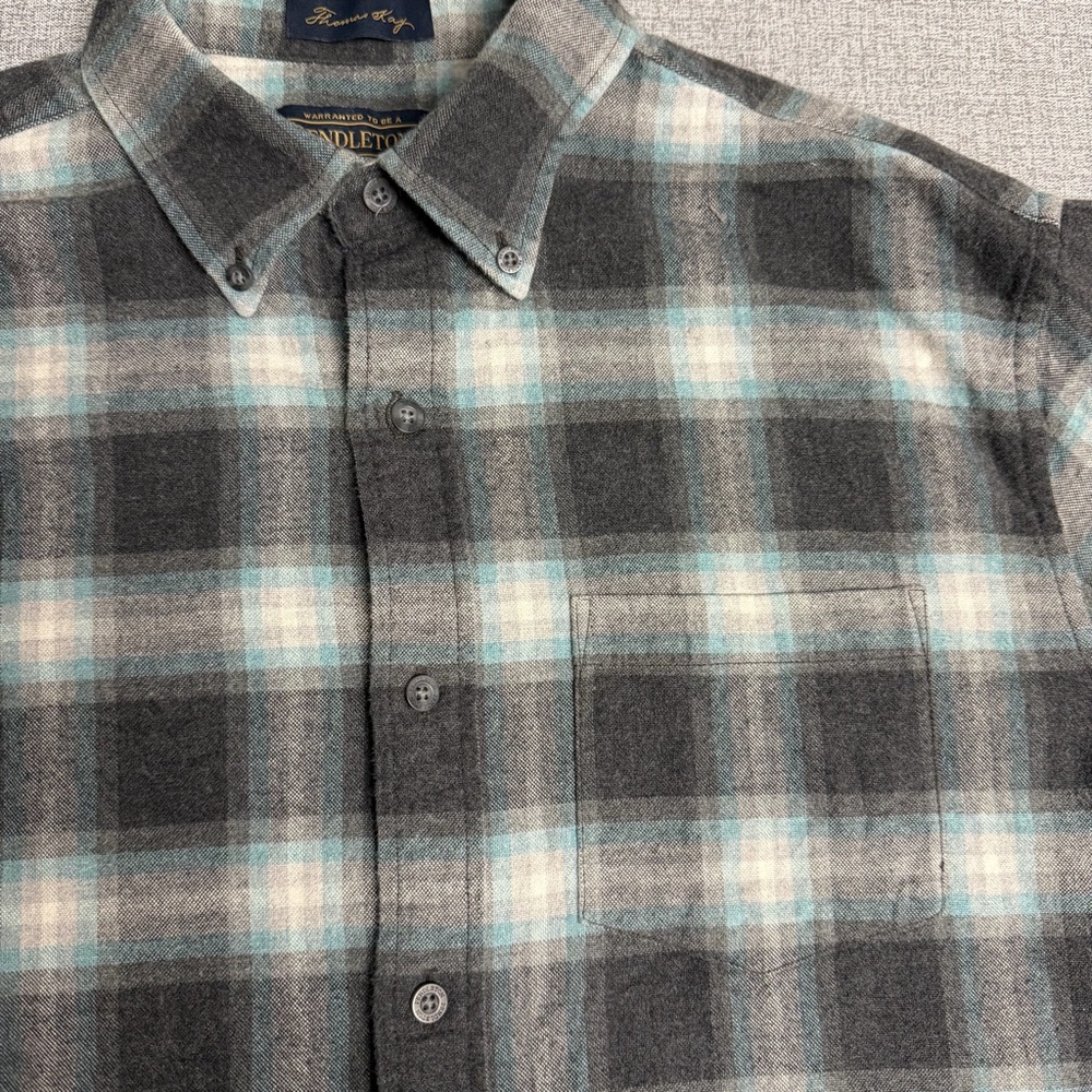 Pendleton Thomas Kay Collection Plaid Flannel But… - image 3